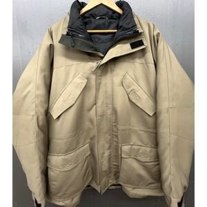 Guide Gear Jacket L Khaki Brown Pockets Removable Liner Hunt Fish Outdoor
